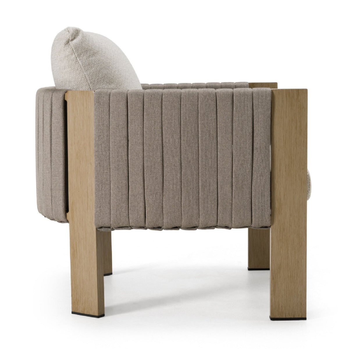 Gray Rope Outdoor Lounge Chair | OROA Modern Salvora