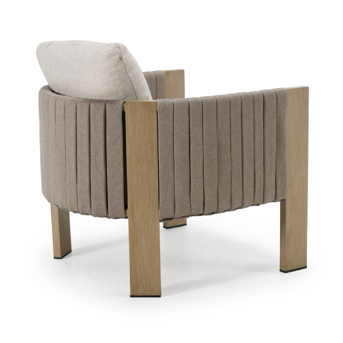 Gray Rope Outdoor Lounge Chair | OROA Modern Salvora
