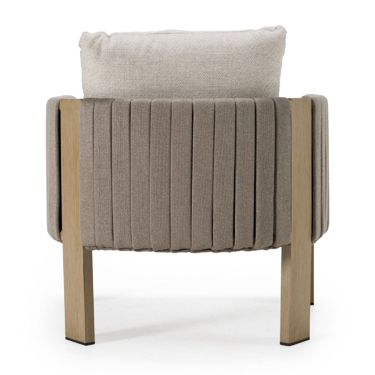 Gray Rope Outdoor Lounge Chair | OROA Modern Salvora