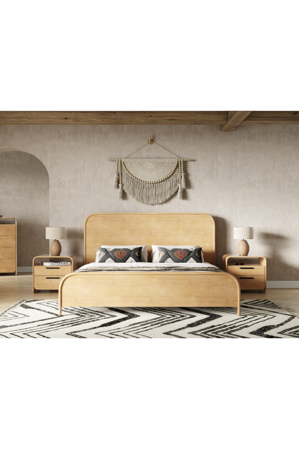 Natural Acacia Nightstand | OROA Modern Dresden | Oroa.com