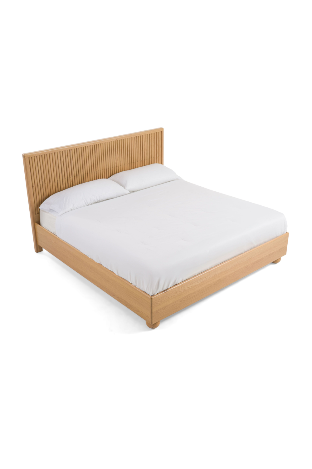 Fluted Oak Bed | OROA Modern Winters | Oroa.com