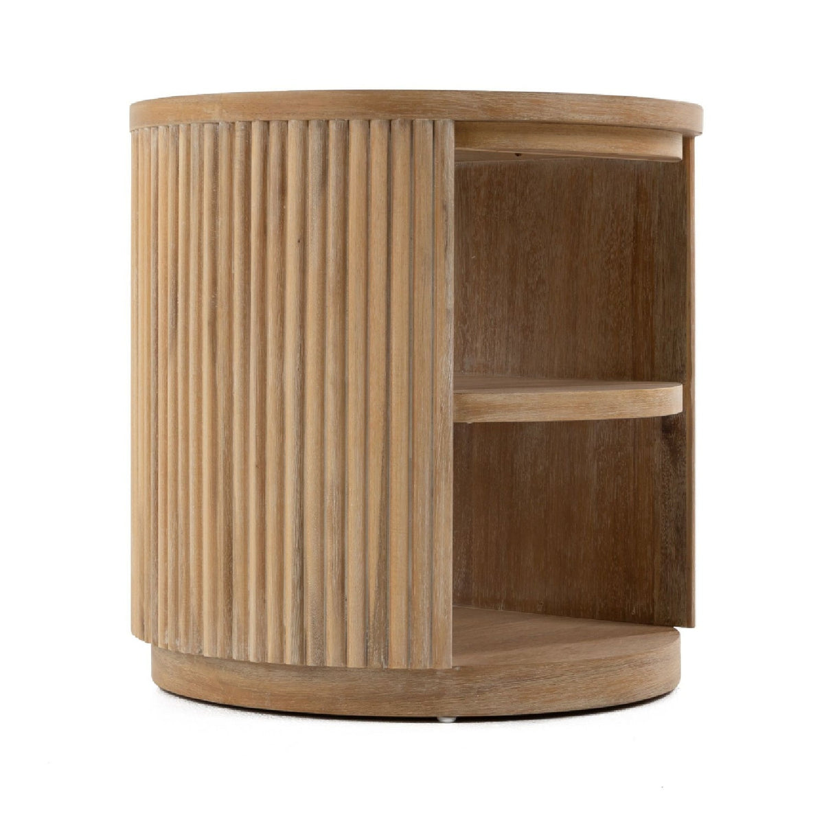 Natural Acacia End Table | OROA Modern Jacobson