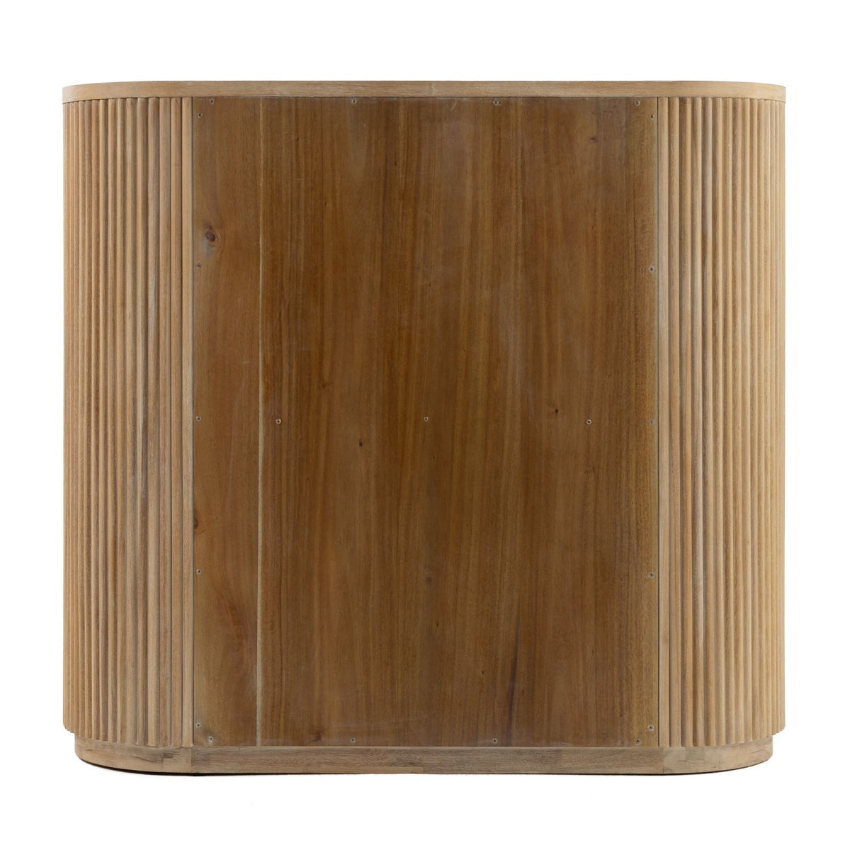 Ribbed Natural Acacia 4-Drawer Chest | OROA Modern Jacobson | Oroa.com