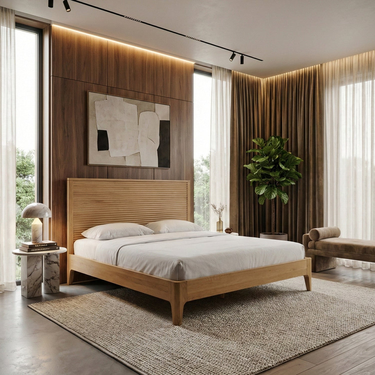 Natural Oak Bed | OROA Modern Seattle