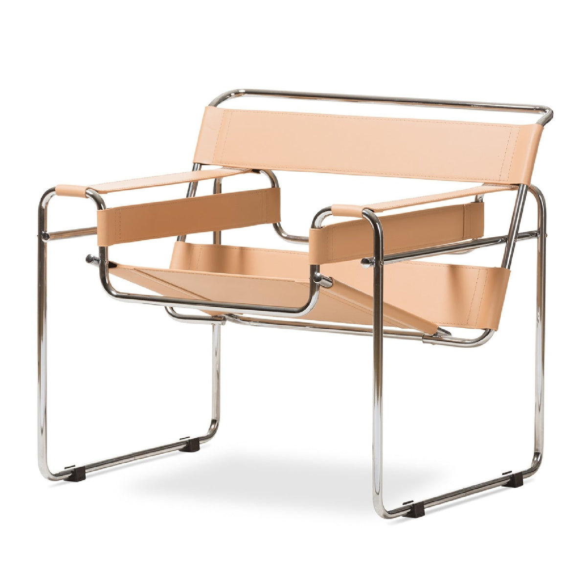 Modern European furniture - Leather Inspired Strips Accent Chair - www.oroa.com