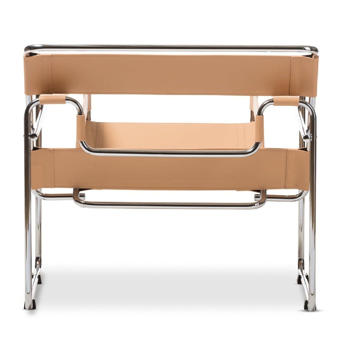 Modern European furniture - Leather Inspired Strips Accent Chair - www.oroa.com