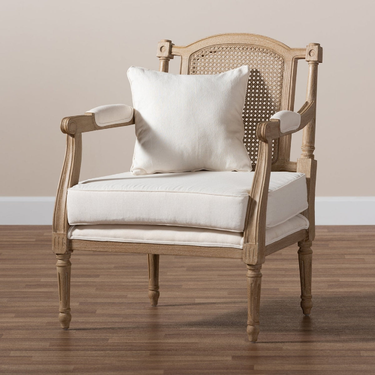 Modern European furniture - Carved Wood Framed Accent Chair - www.oroa.com
