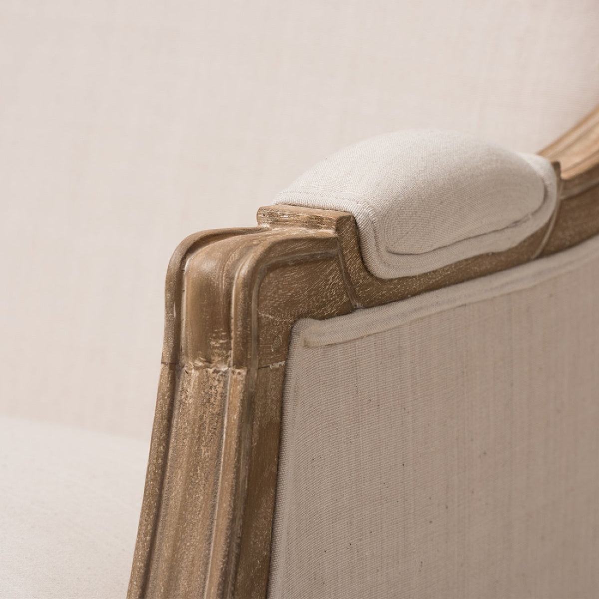 Modern European furniture - Wood Traditional French Accent Chair - www.oroa.com