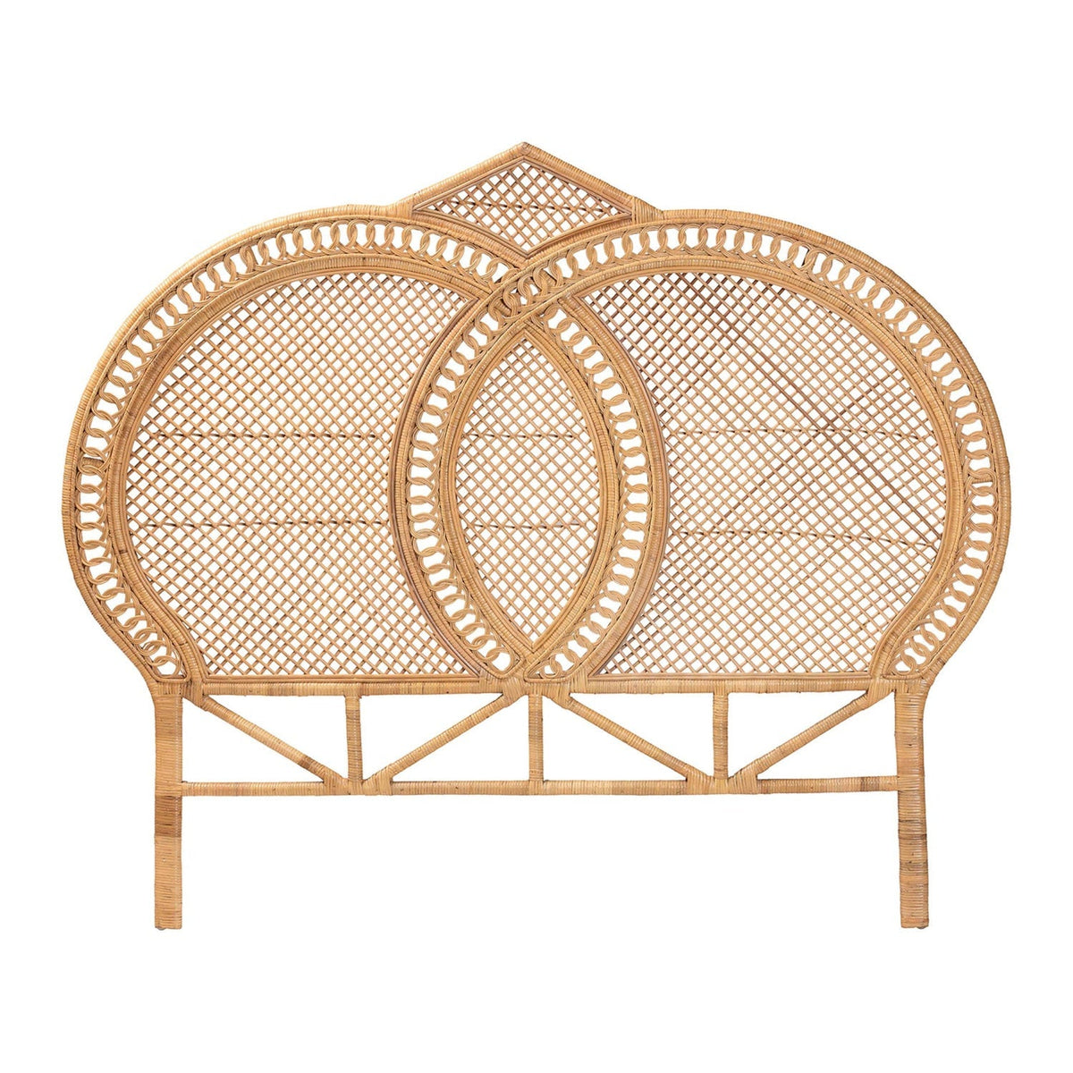 Modern European furniture - Woven Rattan Queen Sized Headboard - www.oroa.com
