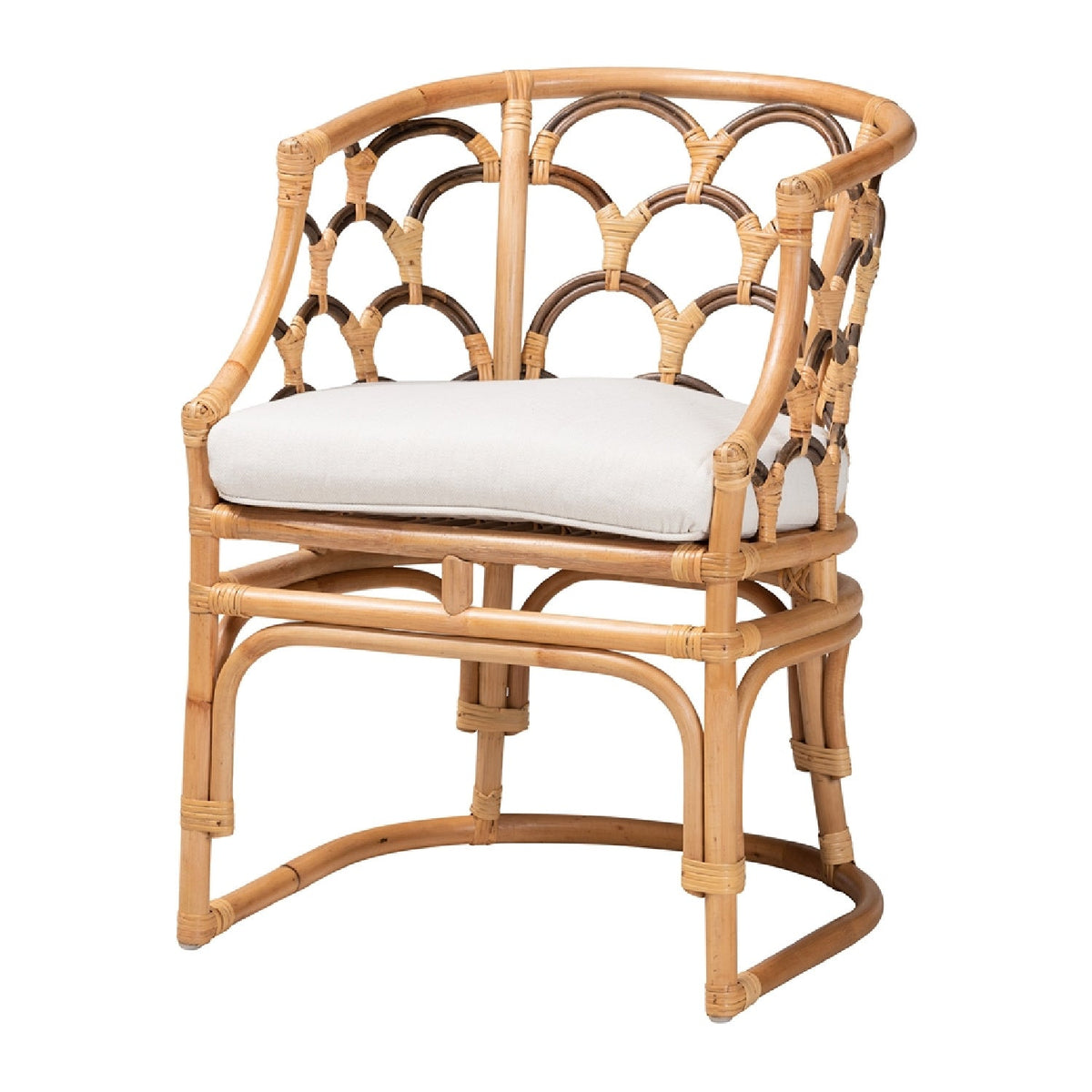 Modern European furniture - Bohemian Rattan Accent Chair - www.oroa.com