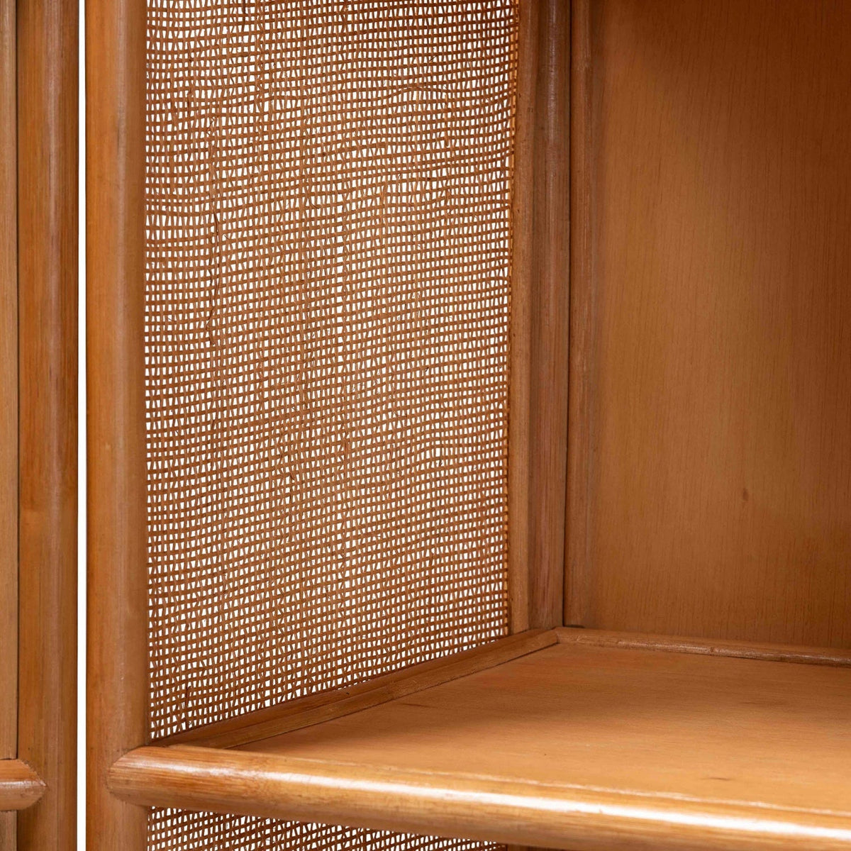 Modern European furniture - Arched Rattan Accent Cabinet - www.oroa.com