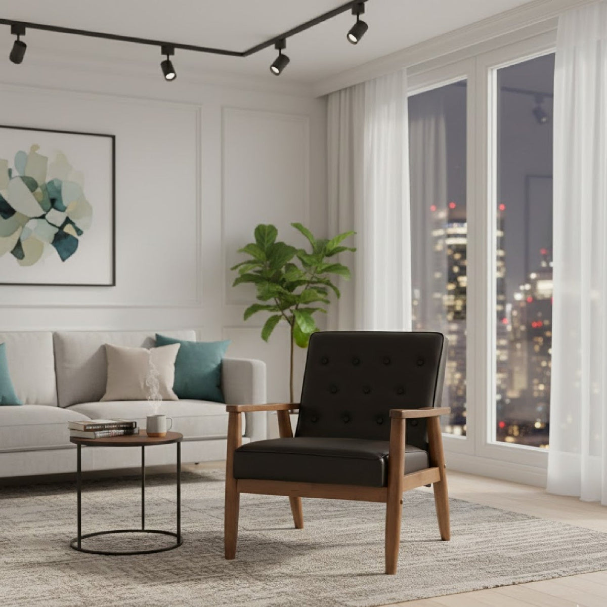 Modern European furniture - Button Tufted Lounge Chair - www.oroa.com