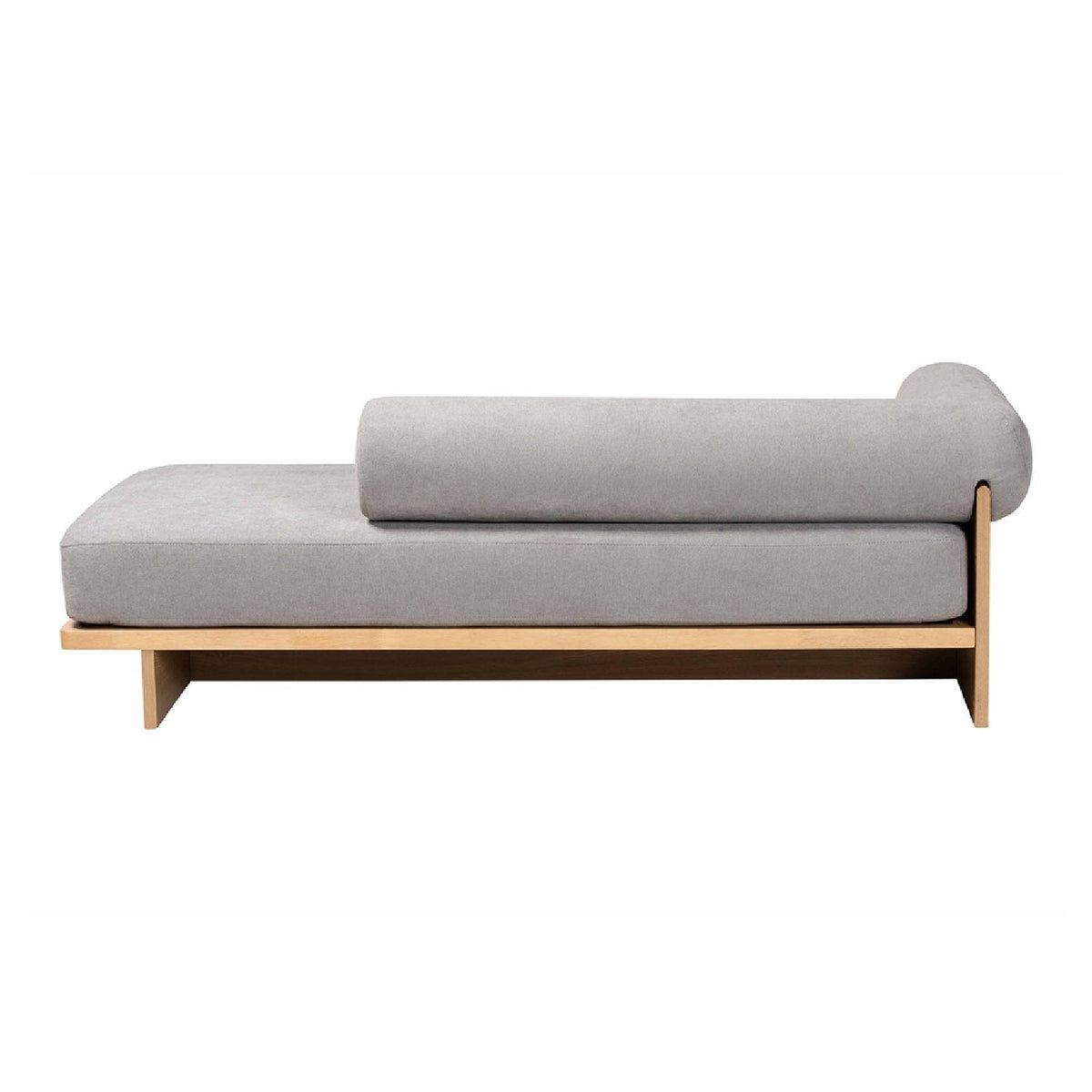 Modern European furniture - Gray Left-Arm Chaise Lounge - www.oroa.com
