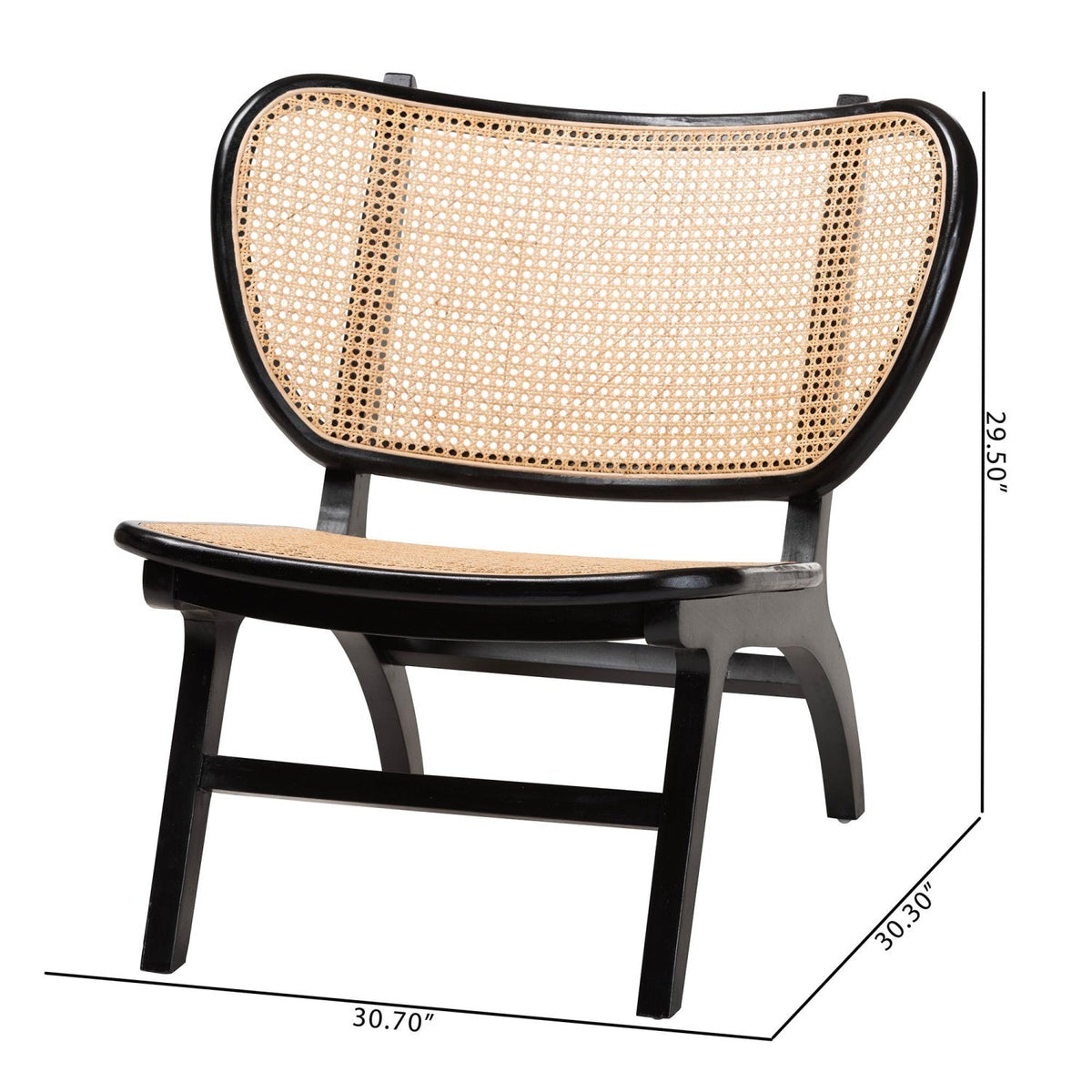Modern European furniture - Black Mahogany Accent Chair - www.oroa.com