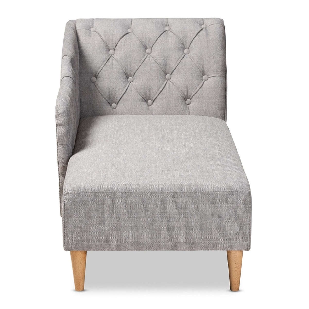 Modern European furniture - Scroll Back Tufted Chaise Lounge - www.oroa.com