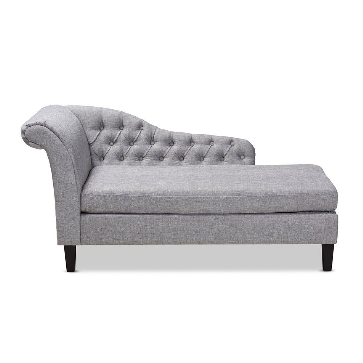 Modern European furniture - Tufted Fabric Chaise Lounge - www.oroa.com