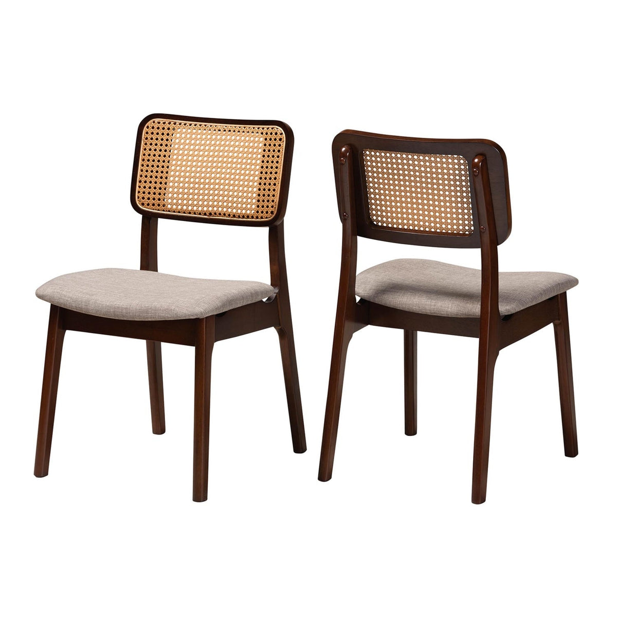 Modern European furniture - Woven Rattan Back Dining Chairs 2 - www.oroa.com