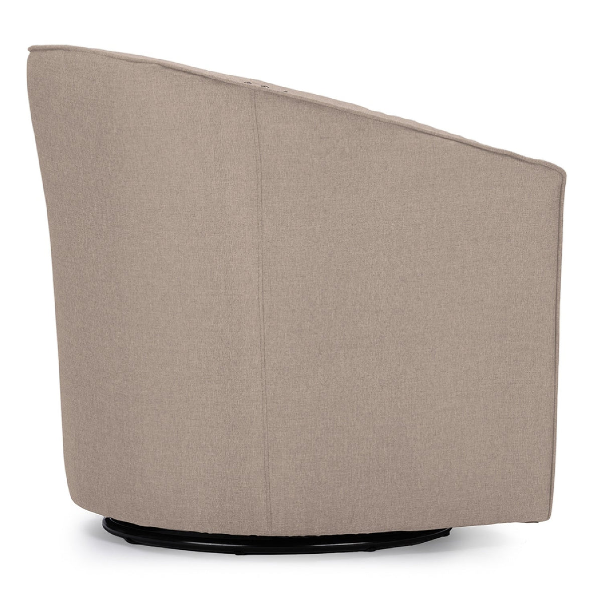 Modern European furniture - Beige Studded Swivel Tub Chair - www.oroa.com