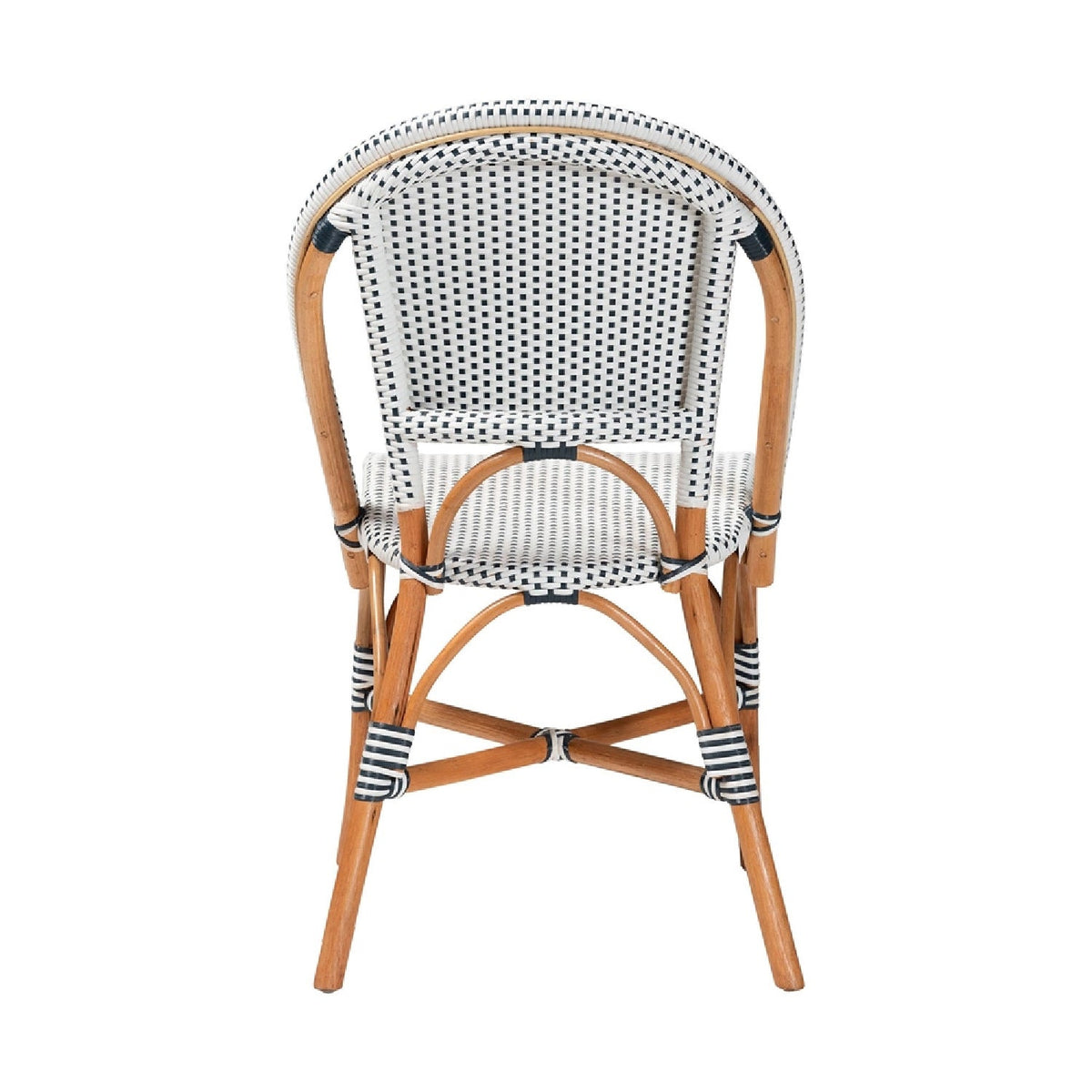 Contract furniture - Two Toned Weaving Indoor Outdoor Bistro Chair - www.oroatrade.com