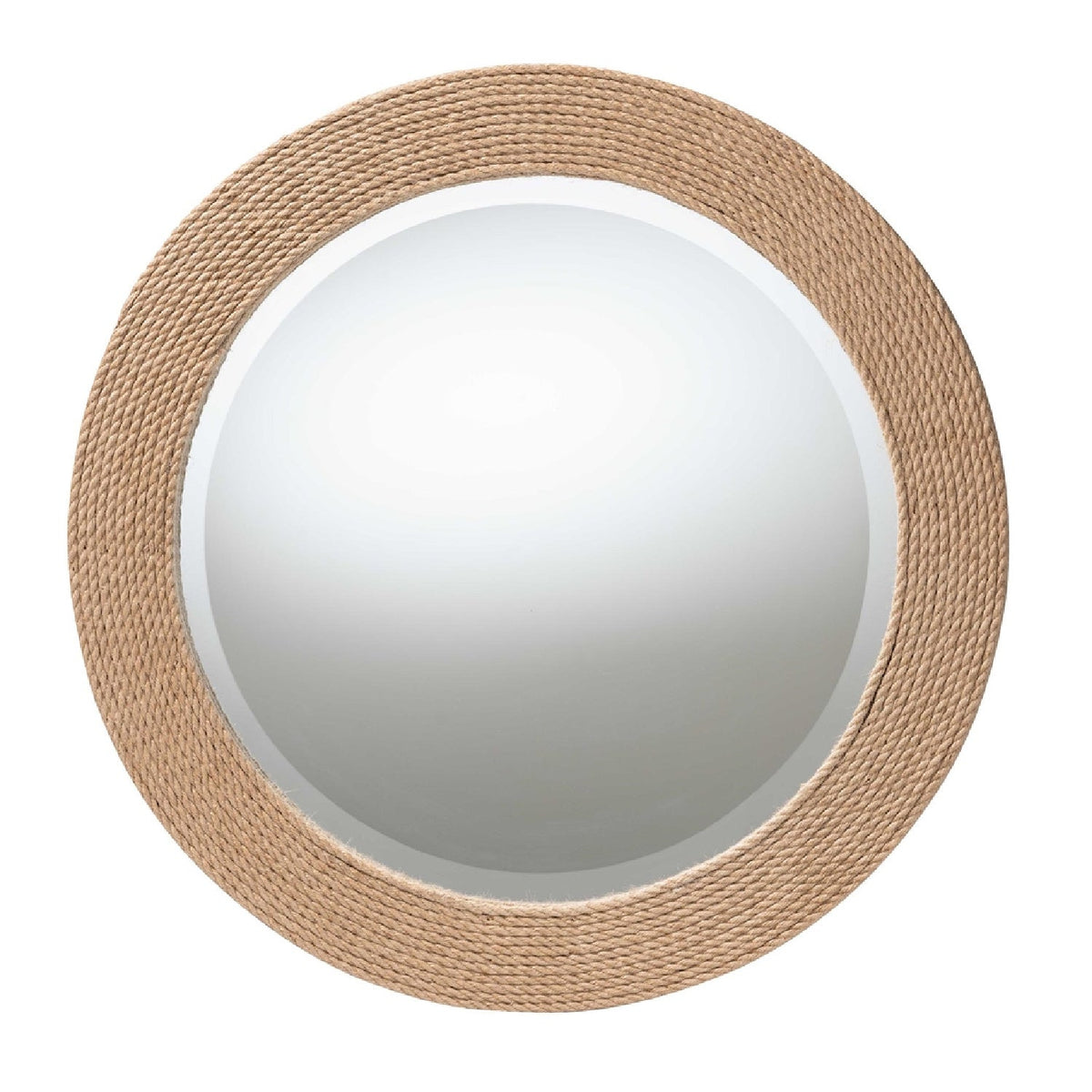 Modern European furniture - Woven Rope Round Mirror - www.oroa.com