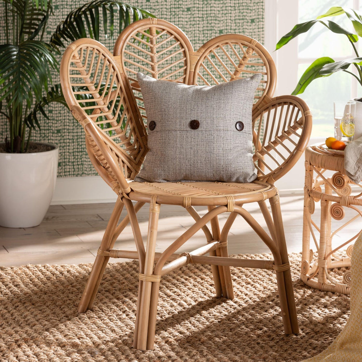 Modern European furniture - Flora Inspired Back Accent Chair - www.oroa.com