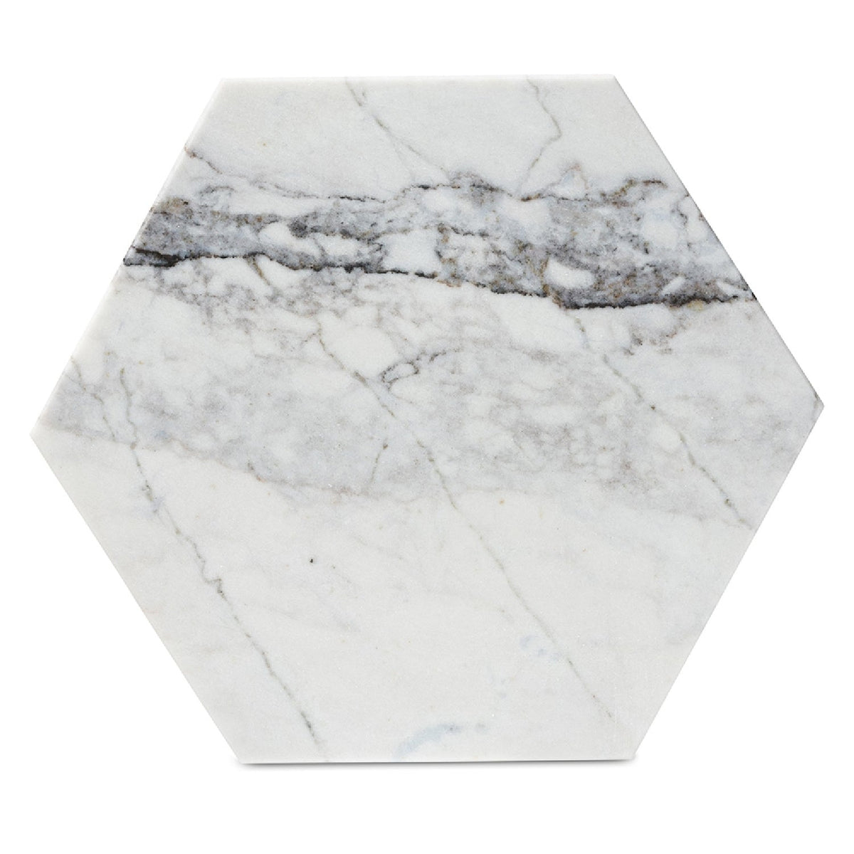 Modern European furniture - Hexagonal Marble End Table - www.oroa.com
