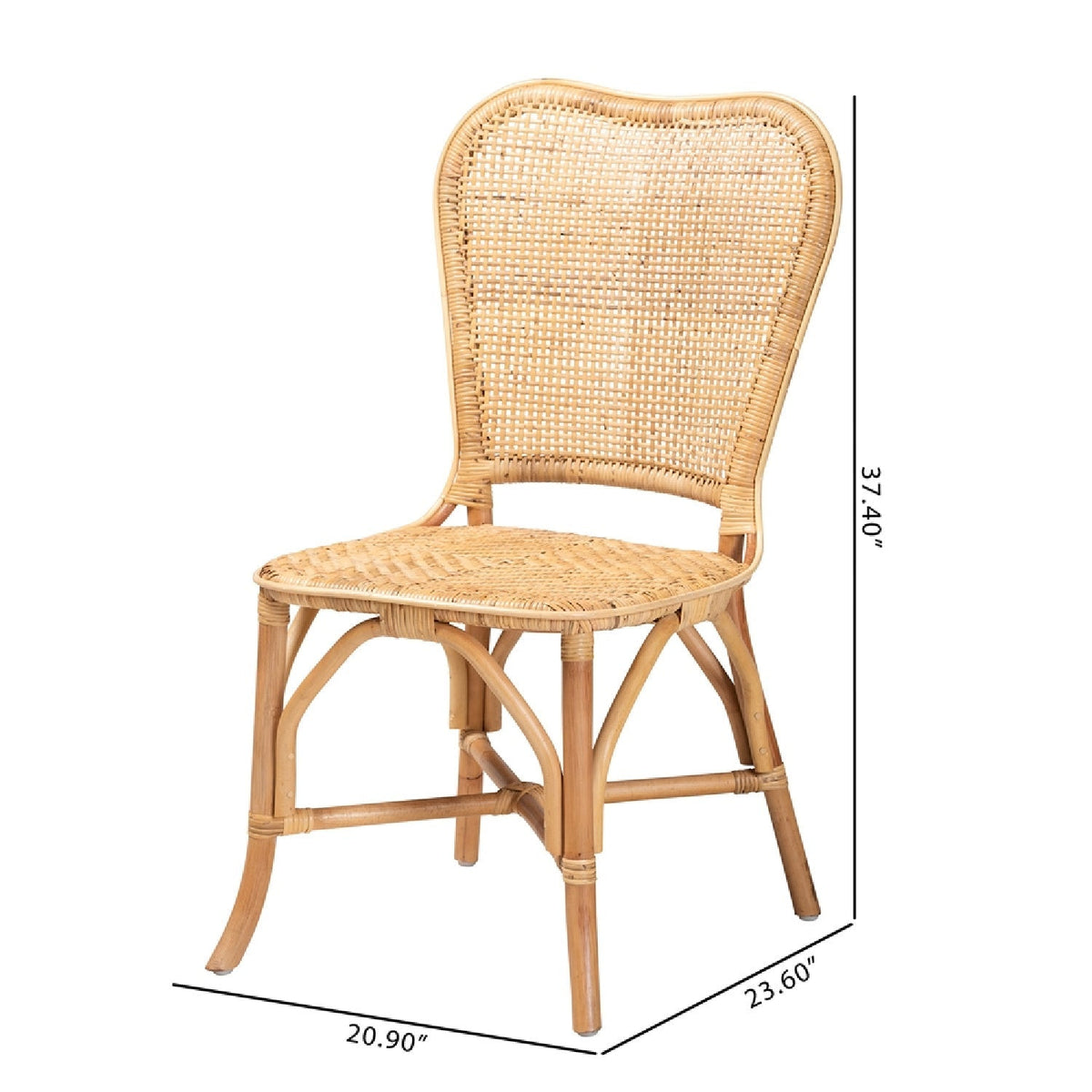 Contract furniture - Natural Rattan Dining Chair - www.oroatrade.com