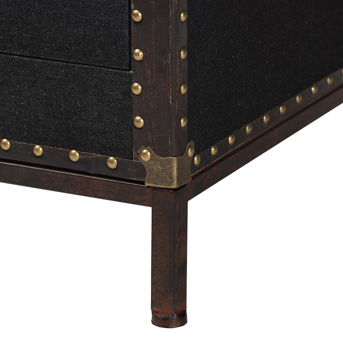 Modern European furniture - Black Canvas Trunk End Table - www.oroa.com