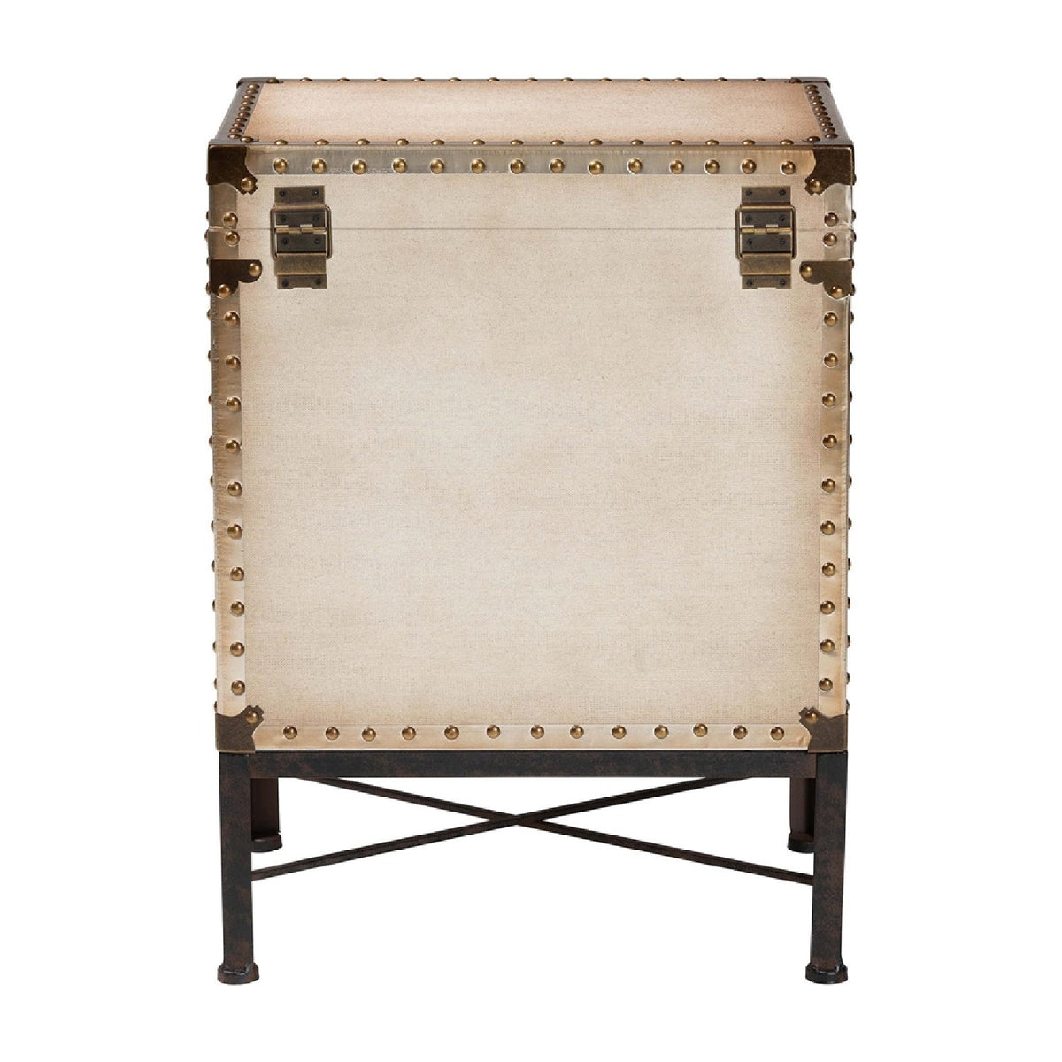 Modern European furniture - White Canvas Lift Top End Table - www.oroa.com