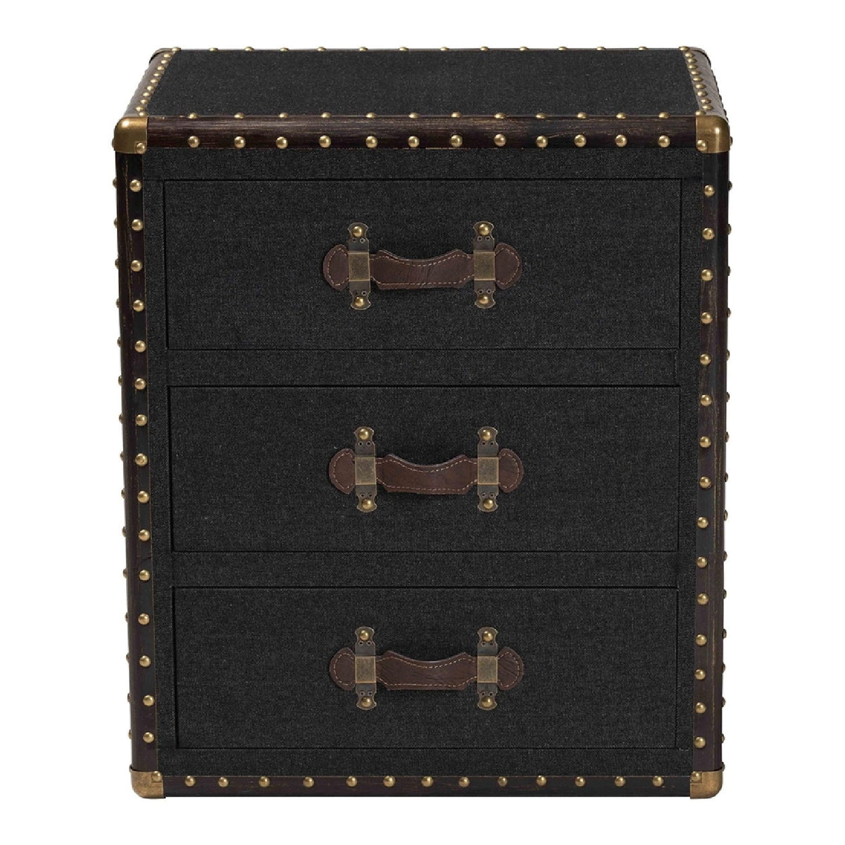 Modern European furniture - Vintage 3 Drawer End Table - www.oroa.com