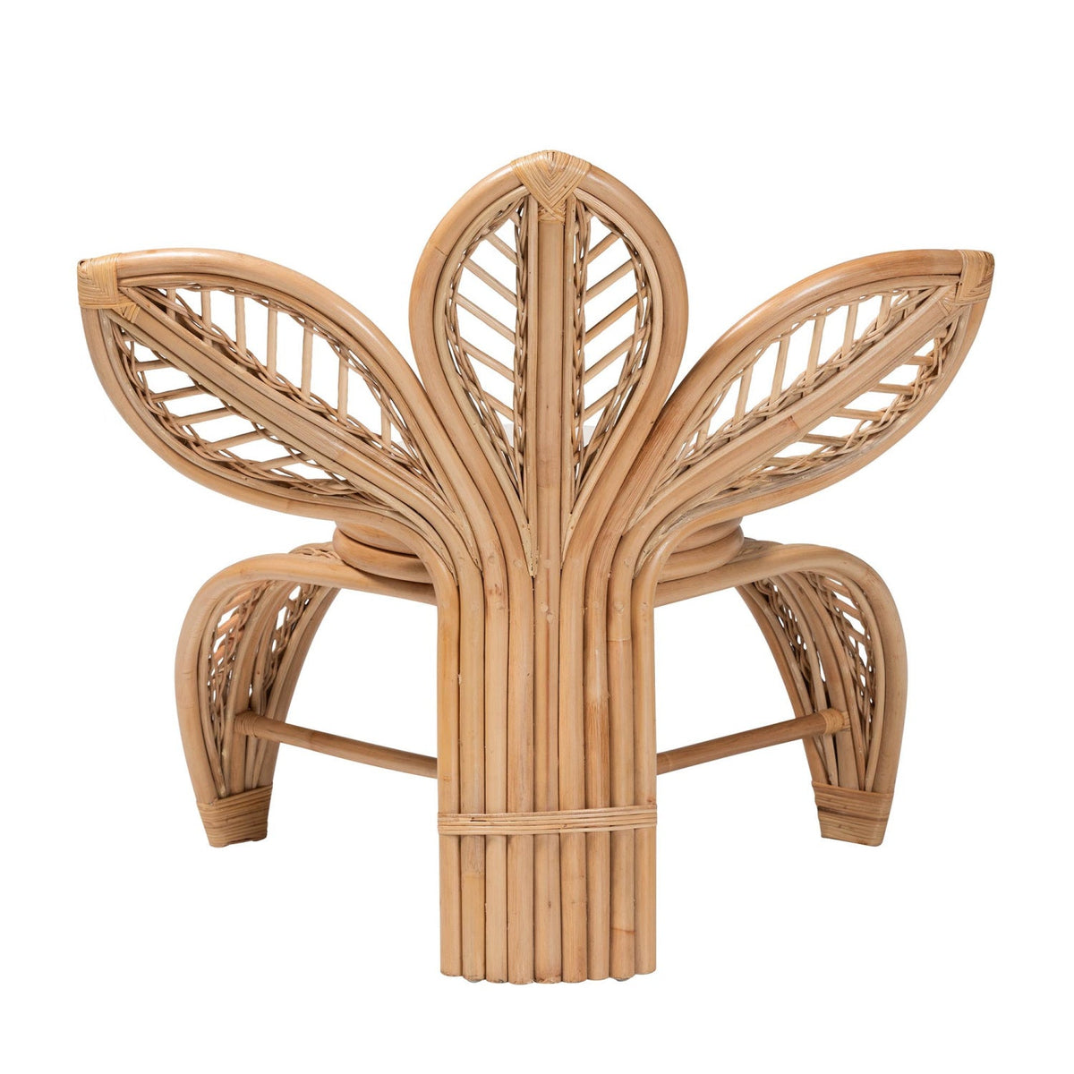 Modern European furniture - Flower Inspired Rattan Accent Chair - www.oroa.com