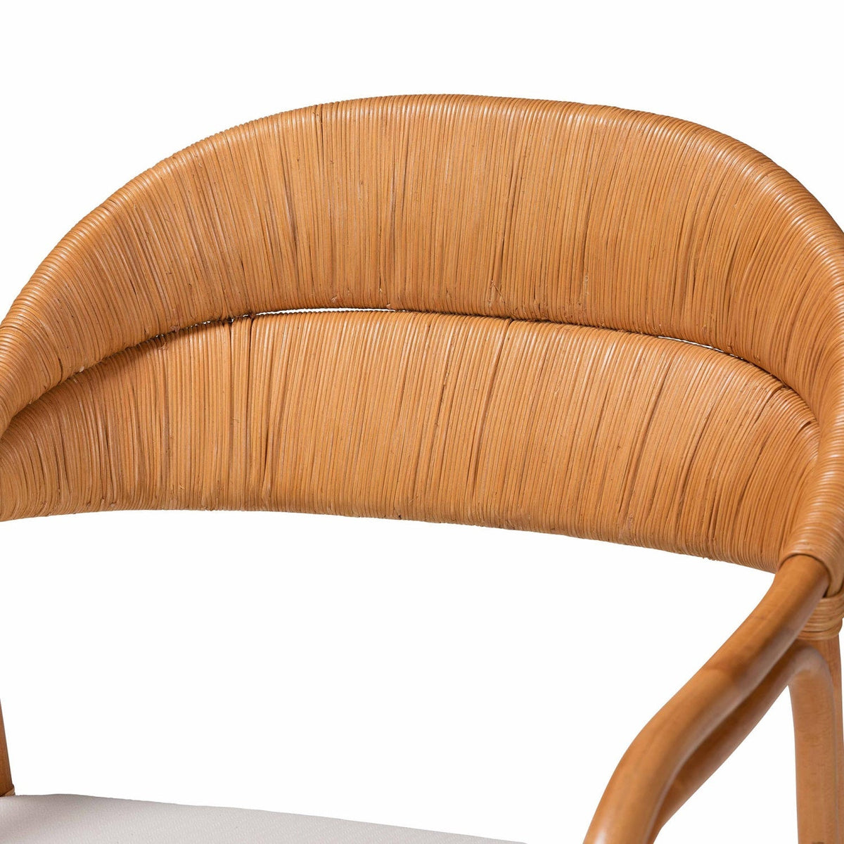 Modern European furniture - Cushioned Seat Rattan Accent Chair - www.oroa.com
