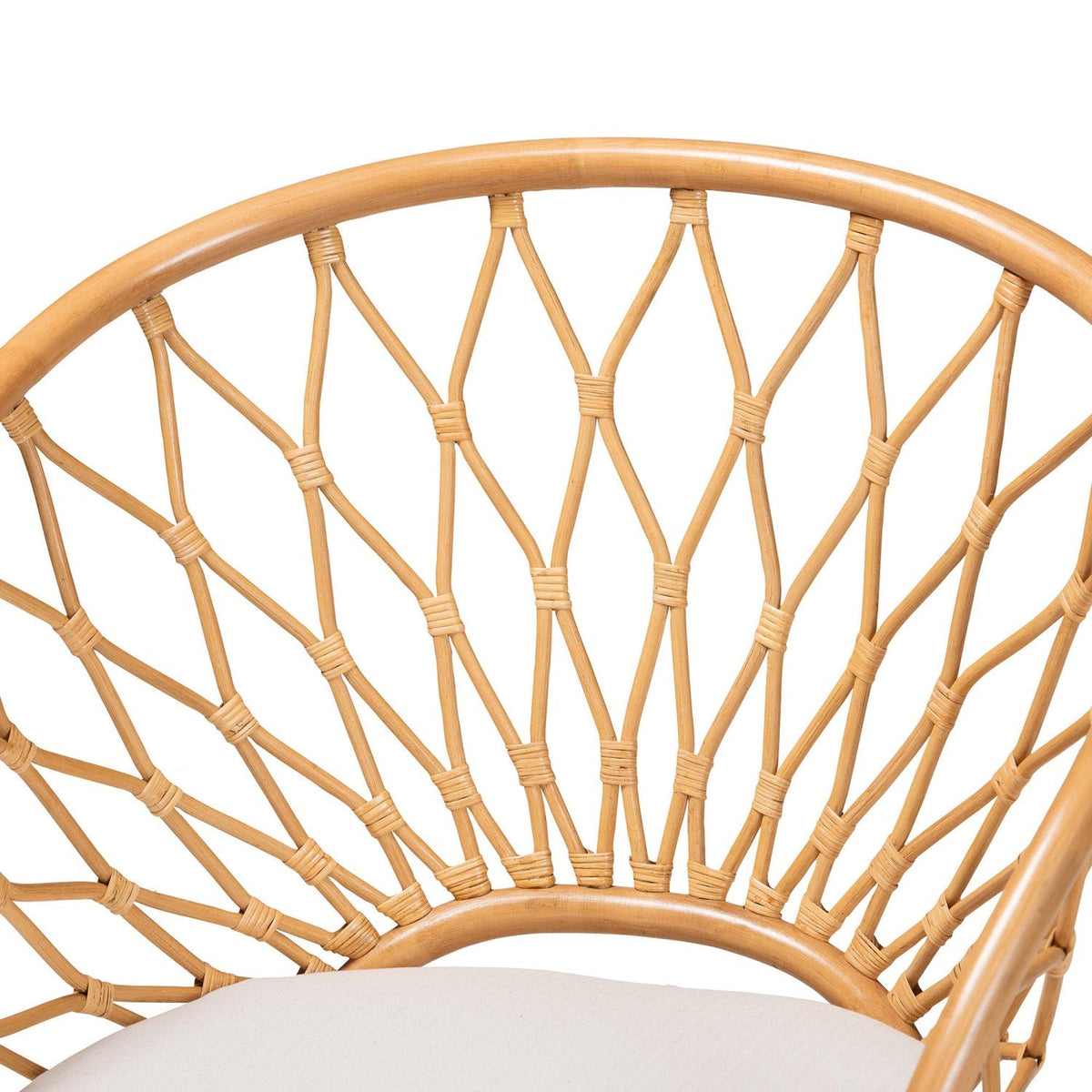 Modern European furniture - Rattan Sloped Accent Chair - www.oroa.com