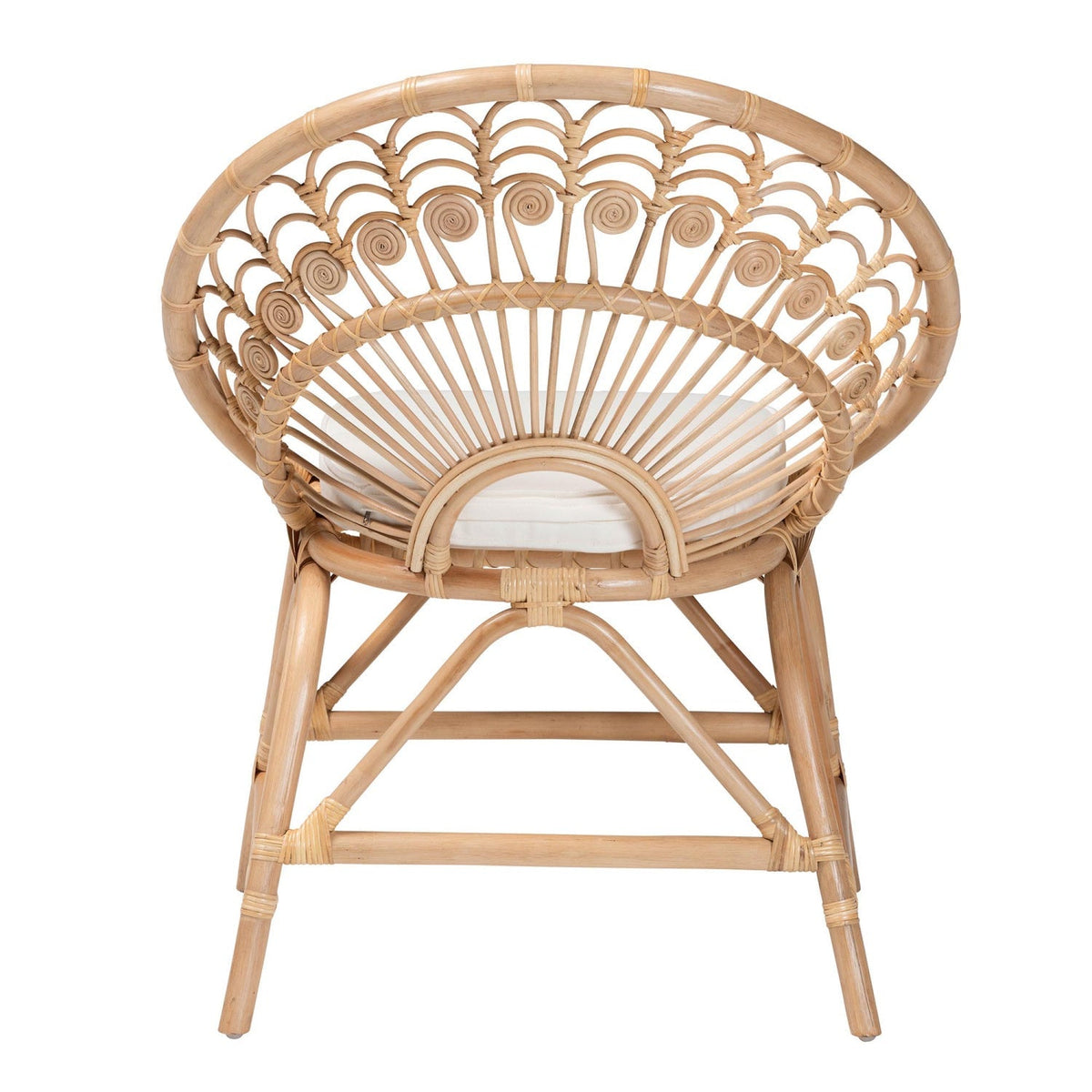 Modern European furniture - Boho Rattan Peacock Accent Chair - www.oroa.com