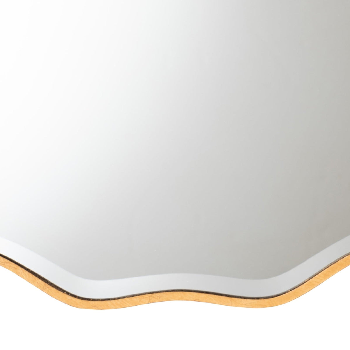 Hospitality furniture - Gold Scalloped Round Mirror - www.oroatrade.com