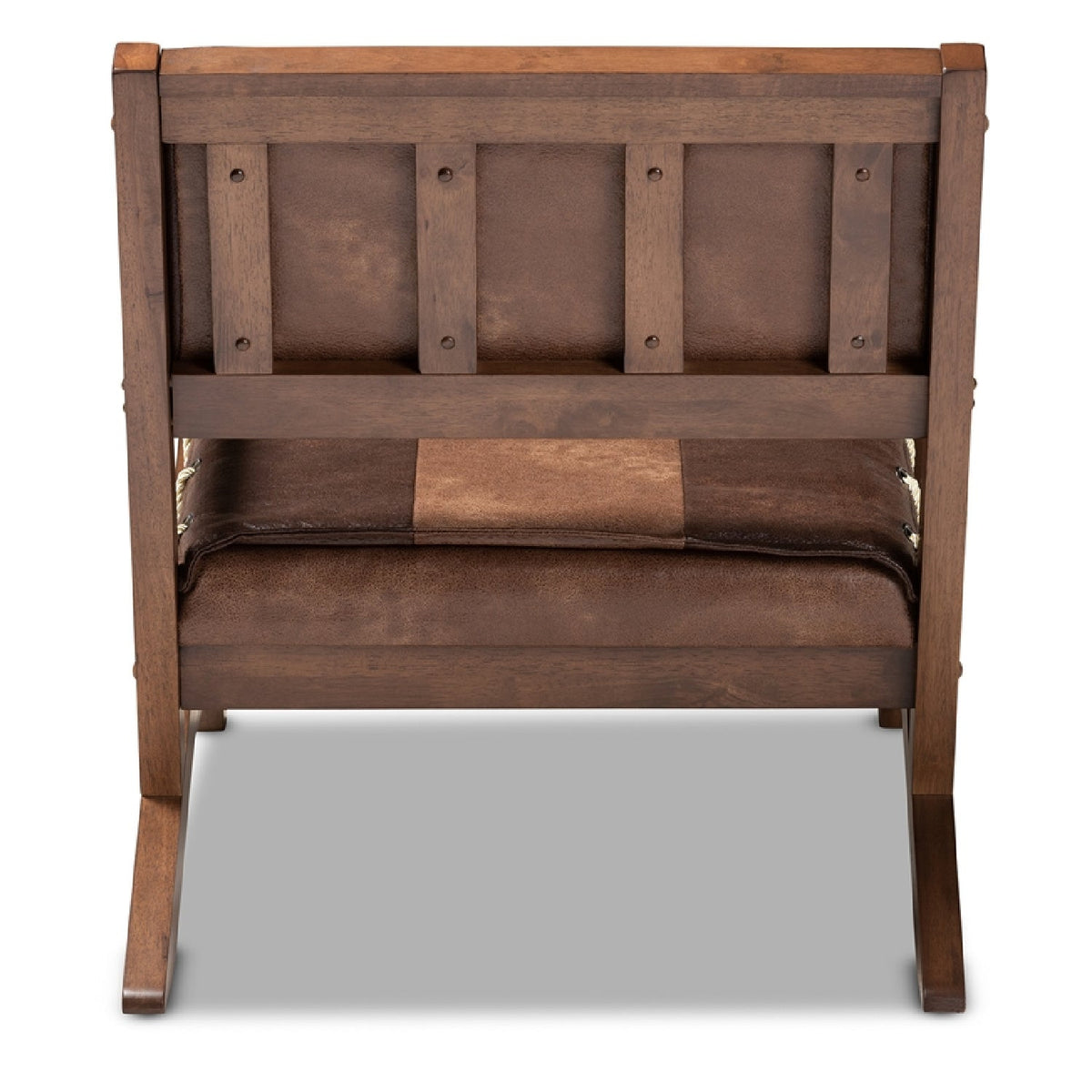 Modern European furniture - Brown Leather Inspired Lounge Chair - www.oroa.com