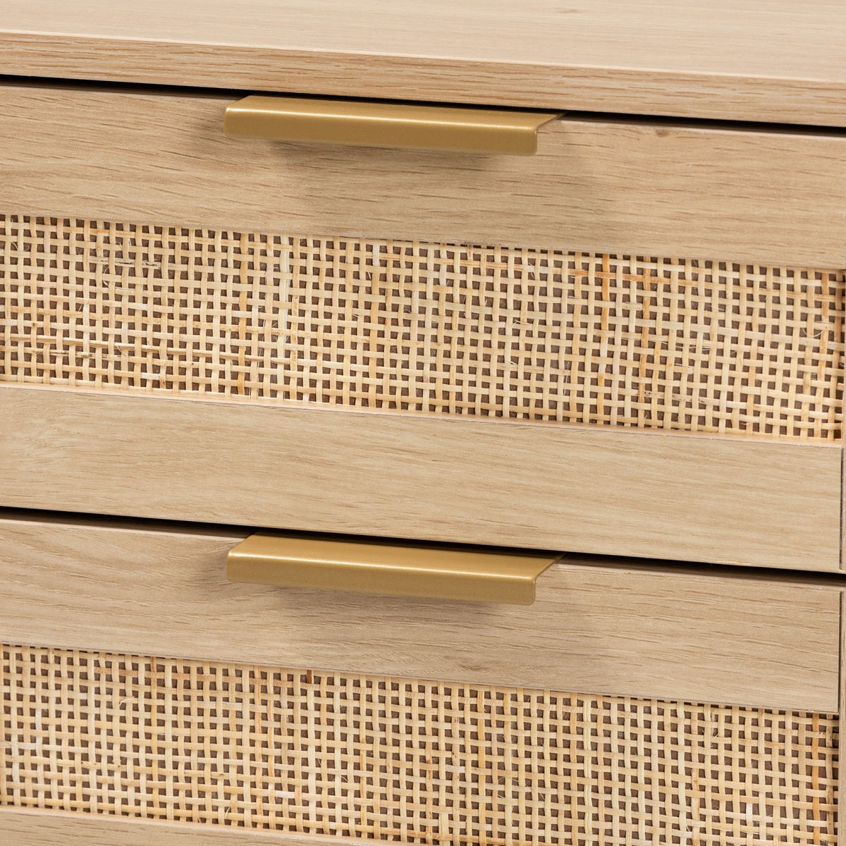 Modern European furniture - Japandi 2 Drawer End Table - www.oroa.com