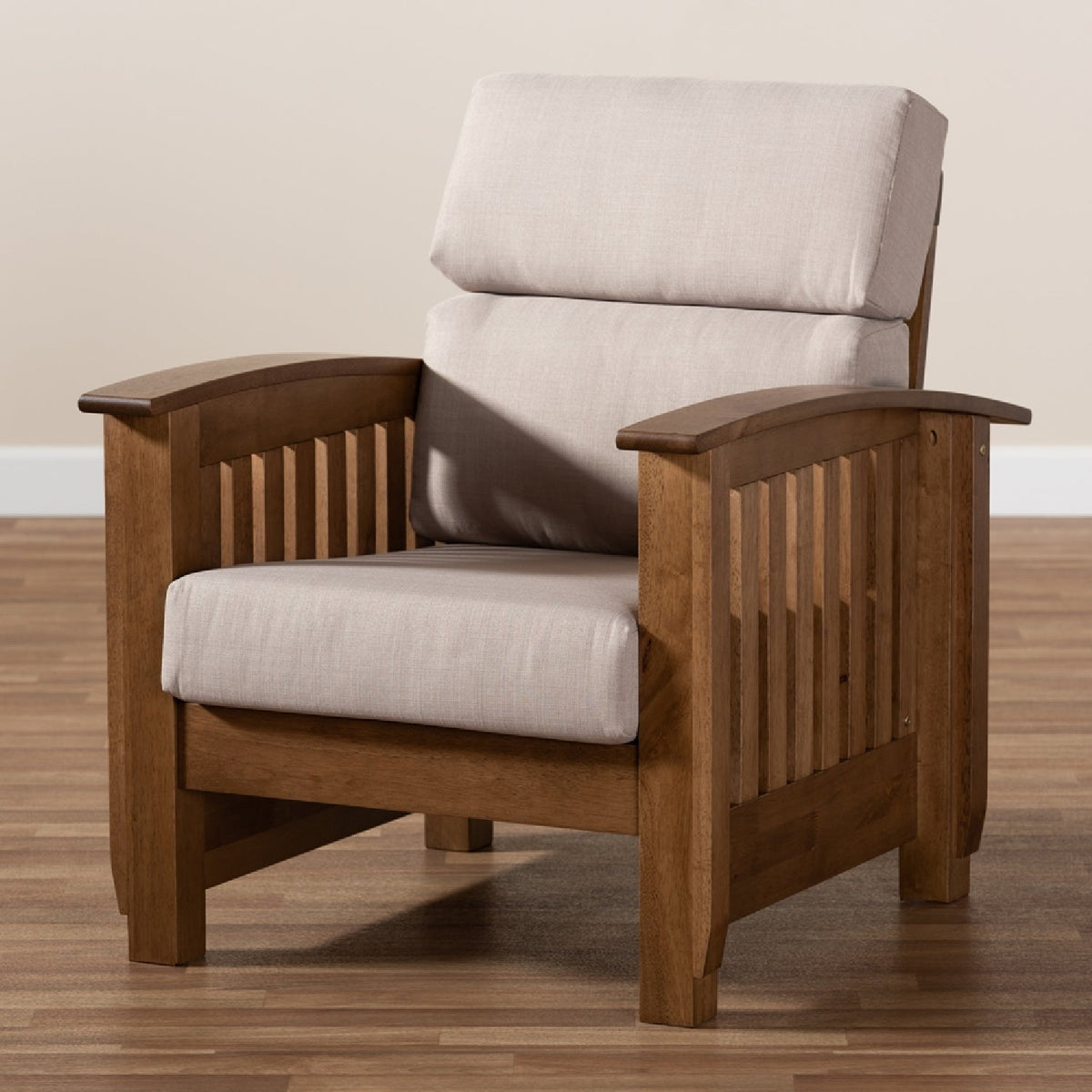 Modern European furniture - Wooden Mission Style Lounge Chair - www.oroa.com