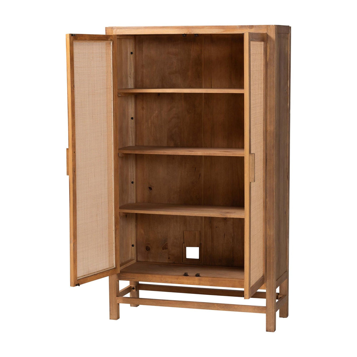 Modern European furniture - 2 Door Rattan Accent Cabinet - www.oroa.com