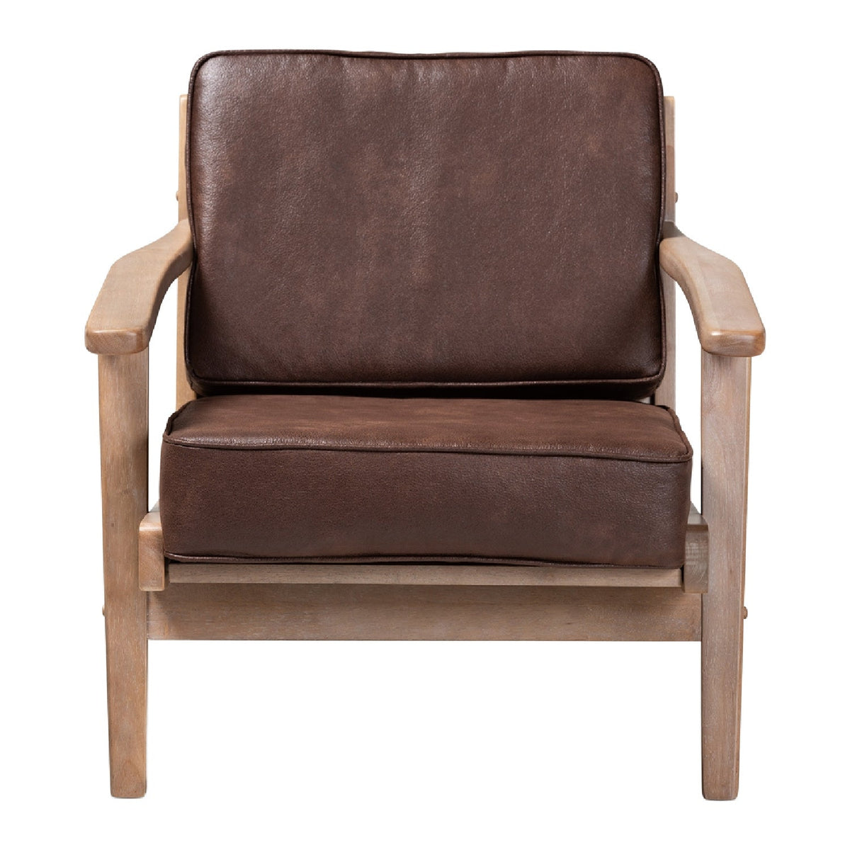 Modern European furniture - Oak Framed Lounge Chair - www.oroa.com