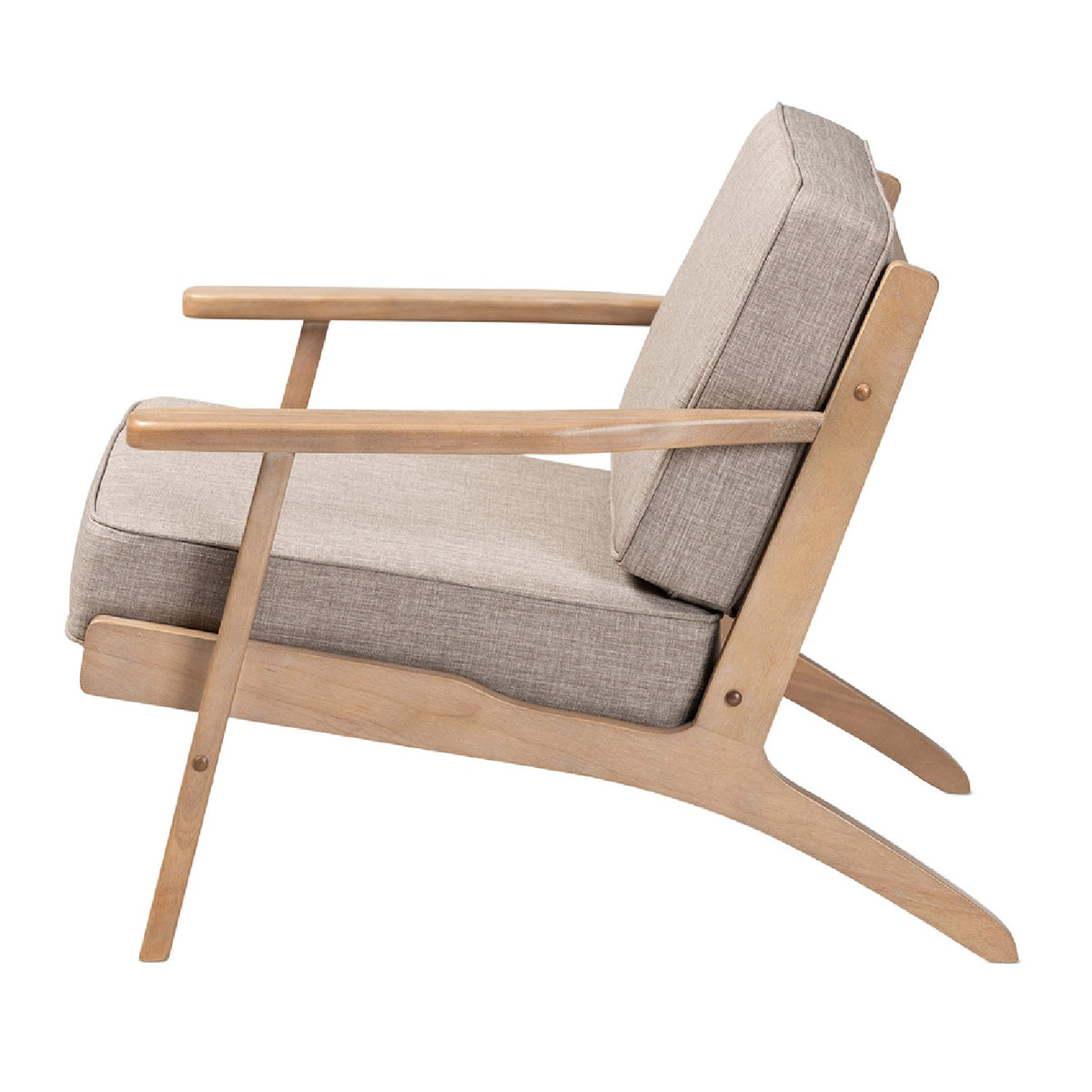 Modern European furniture - Oak Framed Lounge Chair - www.oroa.com