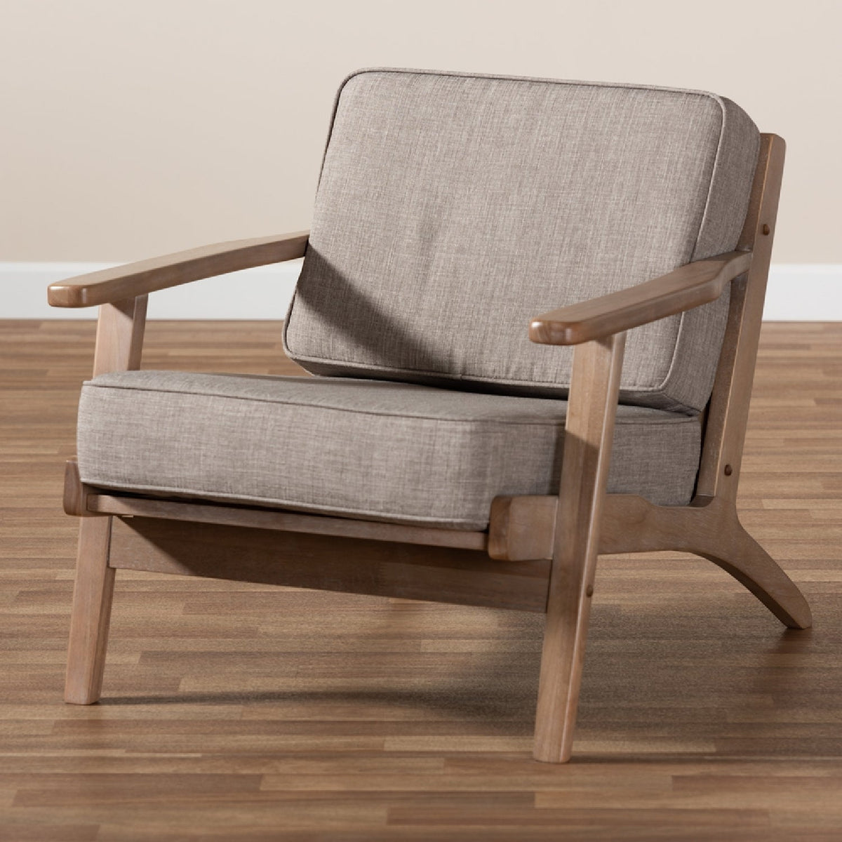 Modern European furniture - Oak Framed Lounge Chair - www.oroa.com