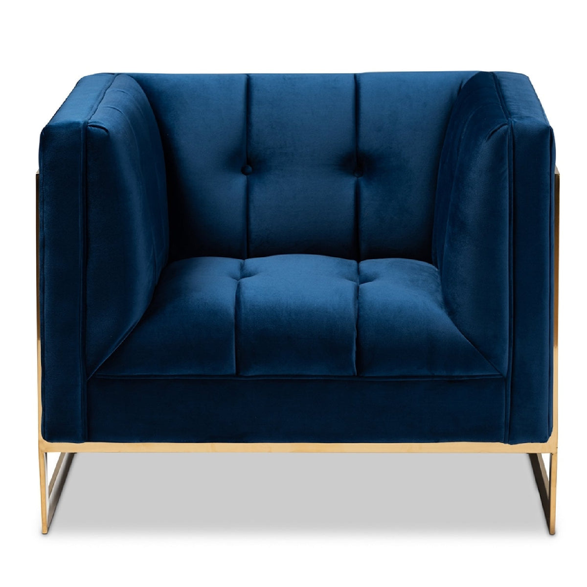 Modern European furniture - Button Tufted Velvet Accent Chair - www.oroa.com