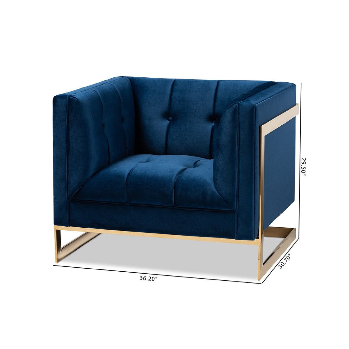 Modern European furniture - Button Tufted Velvet Accent Chair - www.oroa.com
