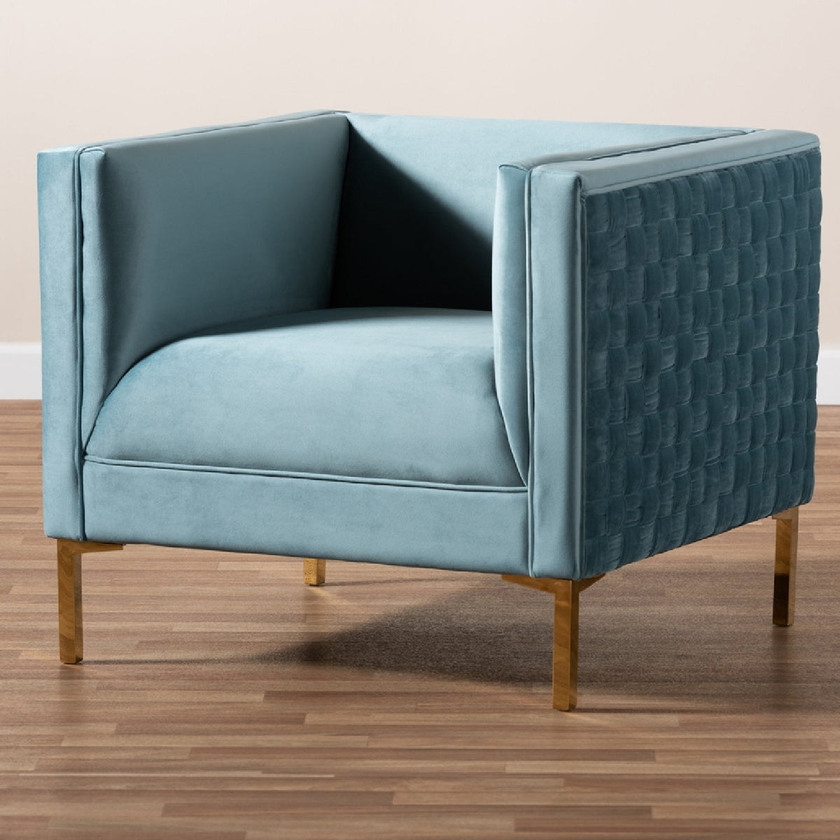 Modern European furniture - Woven Velvet Accent Chair - www.oroa.com