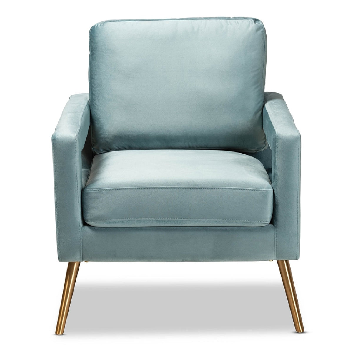 Modern European furniture - Velvet Open Armed Accent Chair - www.oroa.com
