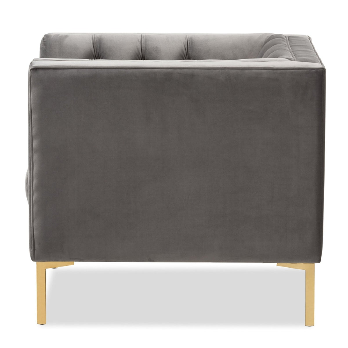 Modern European furniture - Button Tufted Velvet Lounge Chair - www.oroa.com