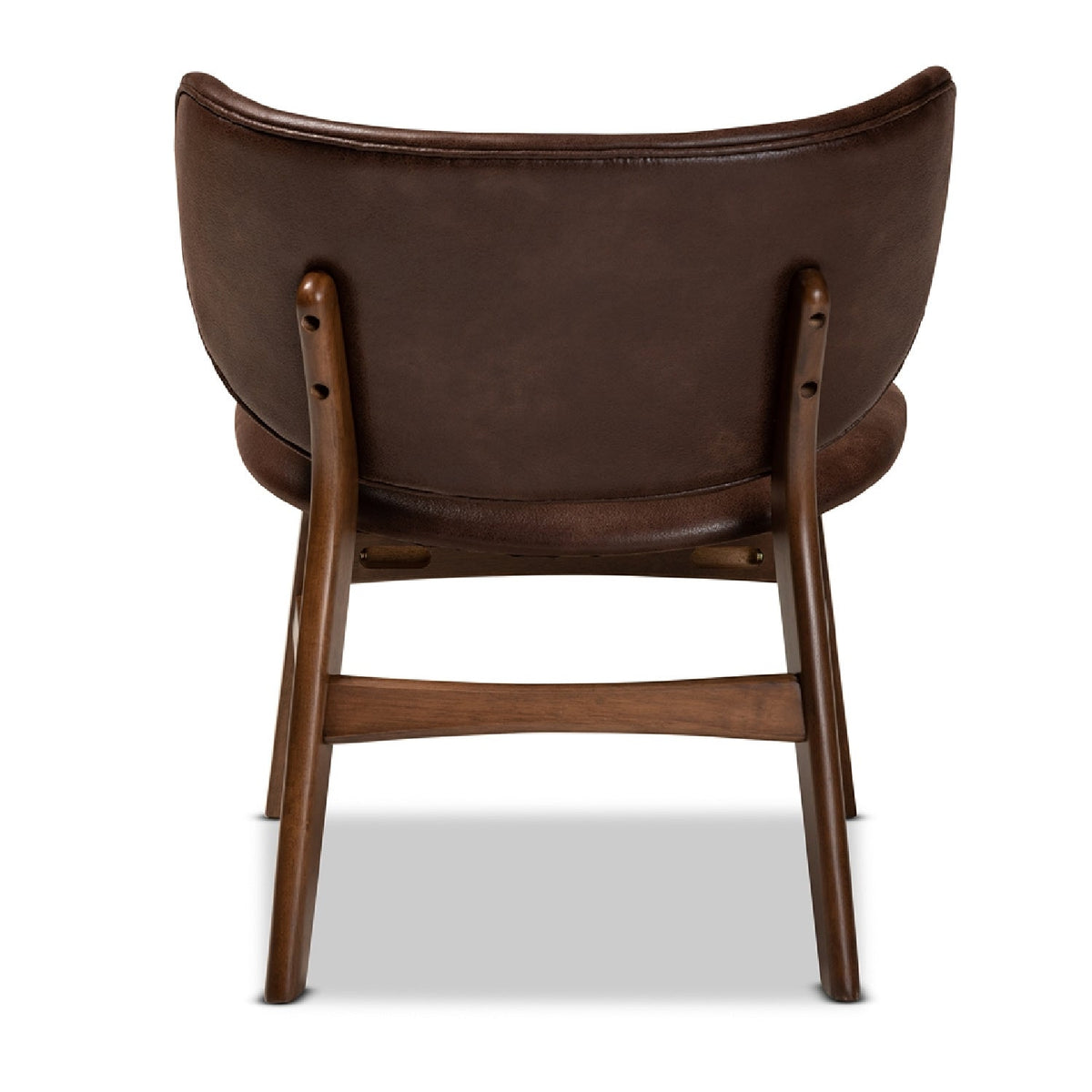 Modern European furniture - Brown Leather Effect Accent Chair - www.oroa.com