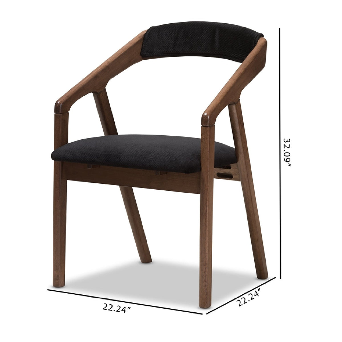 Modern European furniture - Black Velvet Dining Chairs 2 - www.oroa.com