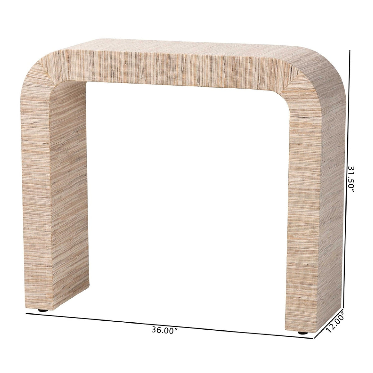 Modern European furniture - Woven Grasscloth Console Table - www.oroa.com